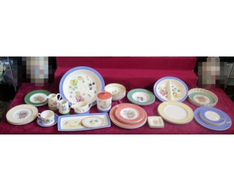 Wedgewood Sarah's Garden Queen's Ware plates, dishes, bowls, etc. together with Wedgewood Clio pattern, Humming Bird Pattern,