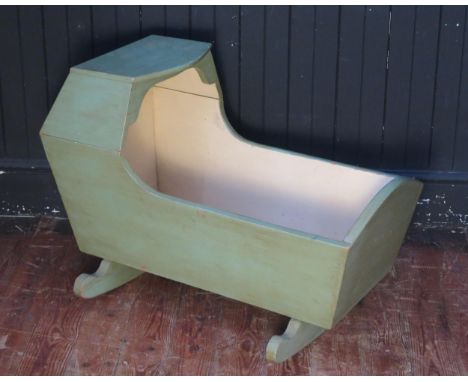 A Painted Baby's Rocking Cot 