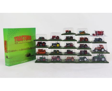 Hachette Tractors And The World of Farming Scale Model Collection, issues 120-140 together with Universal Hobbies Case combin