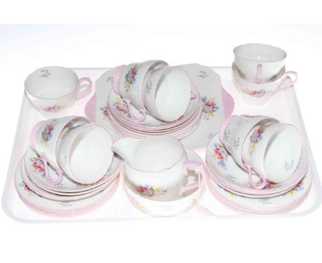 Shelley thirty-six piece 'Floral Sprays' tea service, pattern no. 2304
