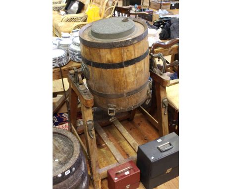 Vintage butter churn and stand by Hathaway, Chippenham, London