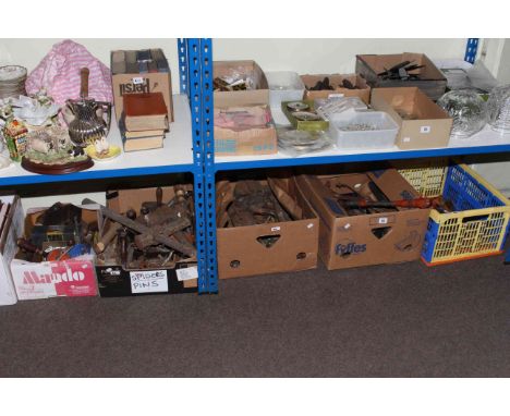 Five boxes of various tools