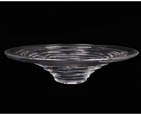 Stuart Jasper Conran  lead crystal designed Vintage Strata 8 floating candle holder/ decorative dish.   