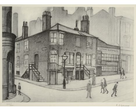 •AFTER LAURENCE STEPHEN LOWRY, RA (1887-1976) GREAT ANCOATS STREET (1930) Offset lithograph, with publisher's blindstamp, sig