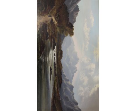 CHARLES LESLIE (1835-1890) ON THE COLWYN, NORTH WALES Signed and dated 1880, oil on canvas 44.5 x 80cm. ++ Slight craquelure;