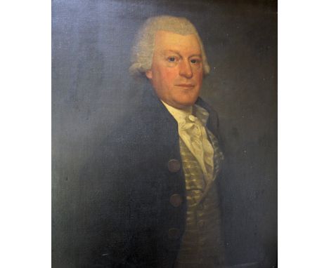 FOLLOWER OF DAVID ALLAN (1744-1796) PORTRAIT OF SAMUEL ATHAWES, SON OF EDWARD ATHAWES Quarter length, wearing a dark coat and