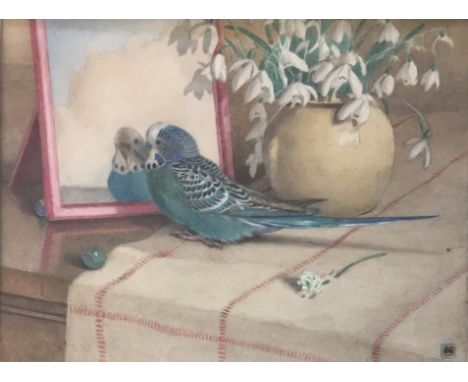 •WINIFRED MARIE LOUISE AUSTEN (1876-1964) GOOD COMPANIONS Signed with monogram, also signed and inscribed with title on a lab
