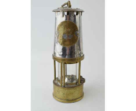 Original vintage 'Eccles' Miners Protector Lamp &amp; Lighting Co. Ltd. Type 6. Height 25cm.  In good original condition.