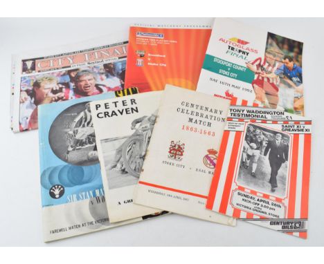 A collection of ephemera relating to Stoke City Football Club. To include Centenary Celebration Match programme 1863 - 1963 S