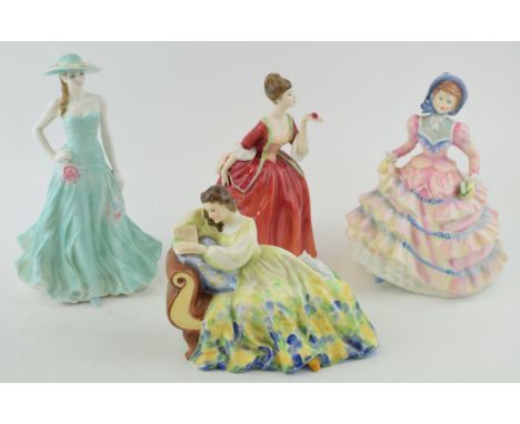 A collection of Royal Doulton figures to include 'Hannah' HN 3369, 'Flower' of Love HN 3970, 'Solitude' HN 2810 together with