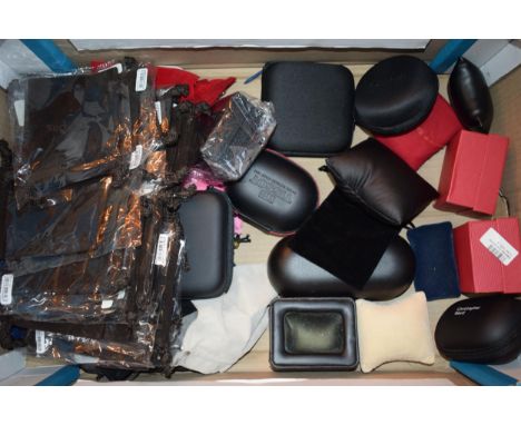 A collection of watch boxes and fabric bags to include Tag Heuer, Tissot and a quantity of Micheal Kors fabric bags.  