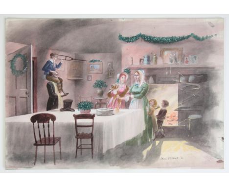   Jackanory, A Christmas Carol,  ill.Paul Birkbeck 1939-2019, written by Charles Dickens,  read by Michael Bryant, At the Cra