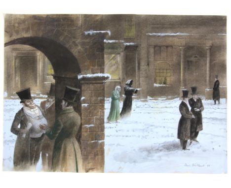   Jackanory, A Christmas Carol,  ill.Paul Birkbeck 1939-2019, written by Charles Dickens,  read by Michael Bryant, Ebenezer S