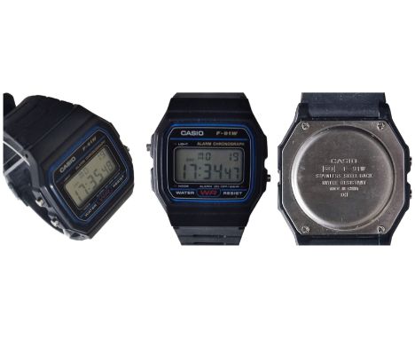 A vintage 1989 Casio F-91W fully functioning watch.