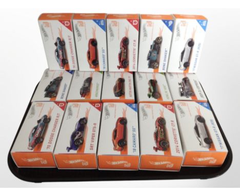 15 Mattel Hot Wheels models, boxed.