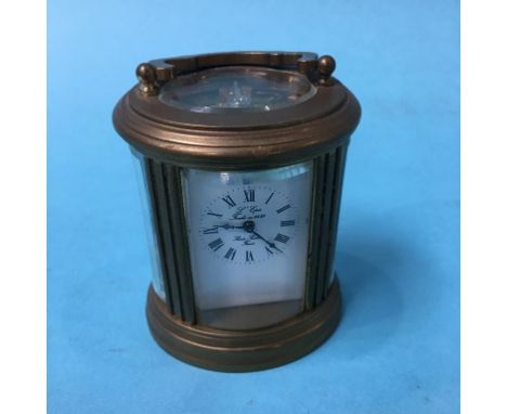 Small brass carriage clock