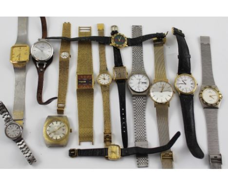A quantity of contemporary and vintage ladies' and gentlemen's wristwatches to include Rotary, Sekonda, Tissot etc.