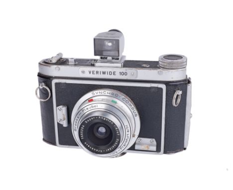 1960, chrome, seiral no. 62/1603, with Schneider Super-Angulon f/8 47mm lens, serial no. 7665294, body, F-G, lens, G-VG, shut