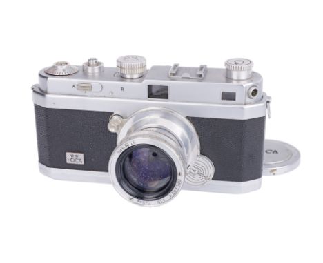 chrome, serial no. 302.313, with Oplarex 5cm f/1.9 lens, body G, shutter working, rangefinder patch visible but faint &amp; s