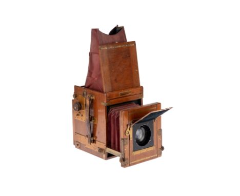 1911-1930, with Carl Zeiss Jena Tessar f/4.5 165mm lens, black, serial no. 342056, body, G, shutter fires but sluggish, lens,