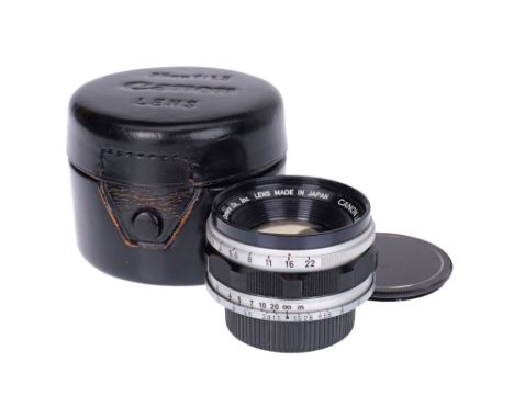 Leica L39 rangefinder coupled screw mount, black/chrome, serial no. 14034, body, VG, elements, F/G-VG/E, some marks to rear e
