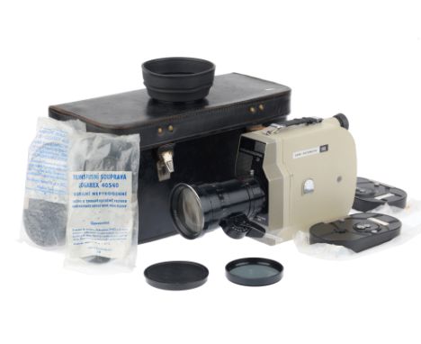 1972, serial no. 7203877, with Meteor5-1 f/1.9 17-69mm lens, serial no. 721491, body, G-VG, motor running, lens, VG, complete