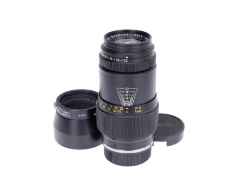 black, serial no. 3415117, lens body VG, lens optics VG, some light haze present, with front &amp; rear caps, together with l