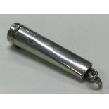 A silver cheroot holder.