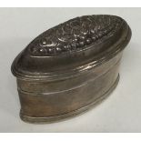 A heavy 19th Century Antique Turkish silver snuff box with lift-off cover.