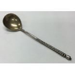 A 19th Century Russian engraved silver spoon.