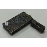A 19th Century filigree silver card case.