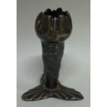 WANG HING: A Chinese export silver vase embossed with dragons.