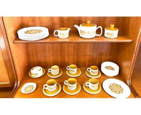 Royal Worcester Palissy 6 place setting tea service 