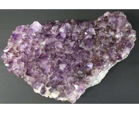 Large amethyst crystal geode cluster, approx. 32cm x 21cm, wt 5.85kg