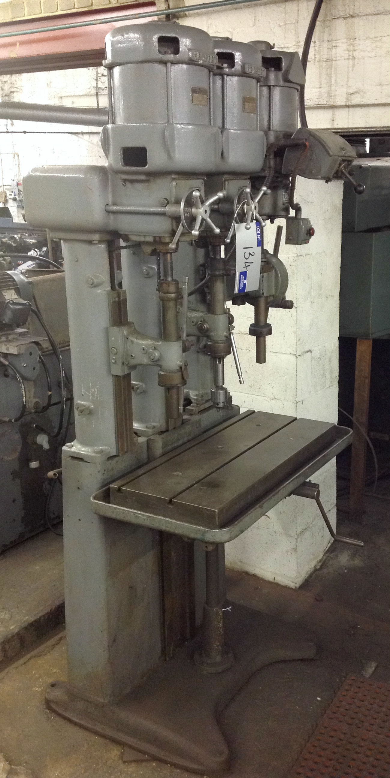 A Multi Spindle Pillar Drill, 2 Herbert Heads, 1 Archdale Head (not