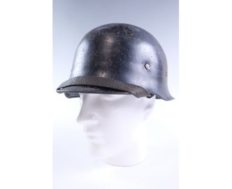 A German Third Reich fire police helmet