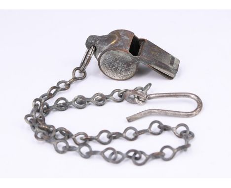 An RAF survival whistle and chain