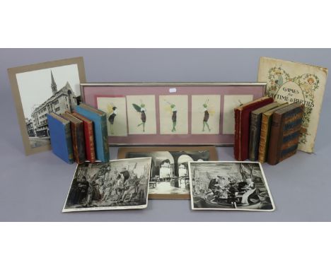 Various vintage children’s books; together with various other volumes, illustrations, photographs, etc. 