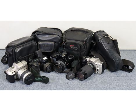 Four Minolta cameras; &amp; various ditto accessories. 