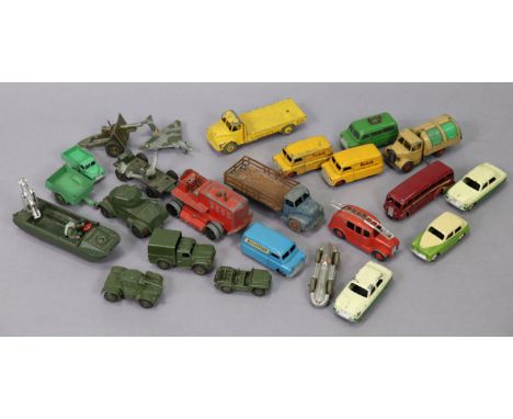 Twenty-five various die-cast scale model vehicles by Corgi, Dinky &amp; others, all unboxed.