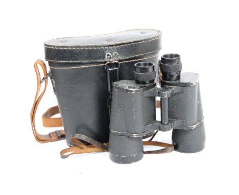 WW2 GERMAN MILITARY BINOCULARS BY CARL ZEISS. Second World War German military binoculars, 10 x 50 magnification, marked to b