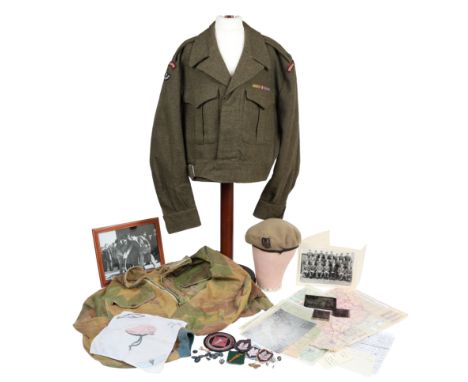 GROUPING TO 22/21 SAS VETERAN MAJOR STUART PERRY A grouping of items Special Air Service veteran Major Stuart Perry including