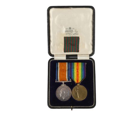 FIRST WORLD WAR PAIR OF MEDALS. First World War Pair of Medals, 1914-1918 British War Medal, Victory Medal (LIEUT. E.E. CORSE