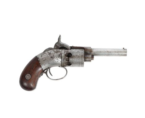 SPRINGFIELD ARMS CO. WARNERS PATENT POCKET MODEL REVOLVER. Rare 19th Century Springfield Arms Co. Pocket Model Percussion Rev