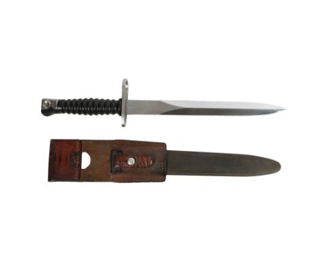SWISS STGW 57 KNIFE BAYONET. Swiss Stgw 57 Knife Bayonet, maker marked to the Swiss firm Wenger to one side of the ricasso, s