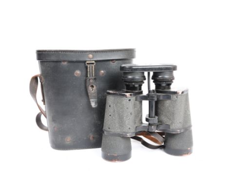 WW2 GERMAN NAVAL BINOCULARS BY CARL ZEISS. Second World War German naval binoculars, 7 x 50 magnification, marked to casing w