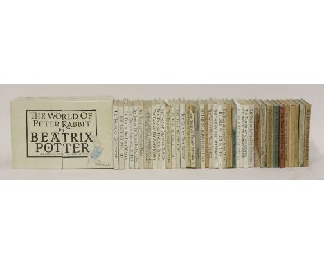 POTTER, Beatrix:1.  The Tale of Benjamin Bunny.  L, F Warne, 1904, 1st edn. (title page dated); 1st issue, Muffetees spelt 'M