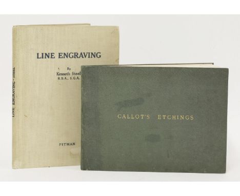 CALLOT, Jacques:An album containing a set of 25 etchings each numbered and tipped-in,The first titled: Capitano De Baroni.  A
