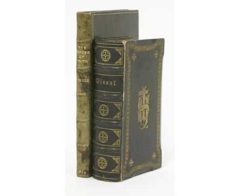 FINE  BINDING:1.  Froude, J A: The Nemesis Of Fate.  London, John Chapman, 1894.  Full mottled calf with gilt lettering to sp