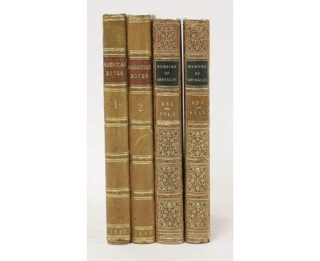 DICKENS, Charles:1.  American Notes for General Circulation.  In two volumes.  L, Chapman & Hall, 1842, 1st edn.  First issue